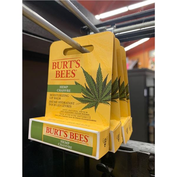 Burts Bees Hemp Lip balm lot of 4