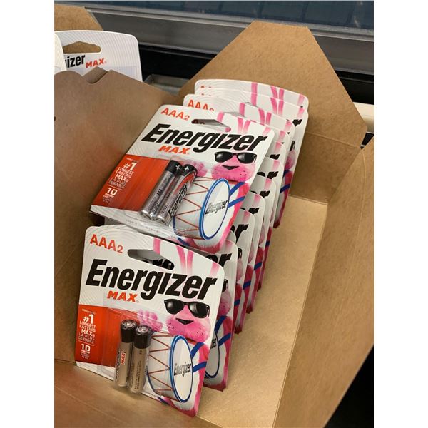 Box of 2-Pack AAA Energizer Batteries