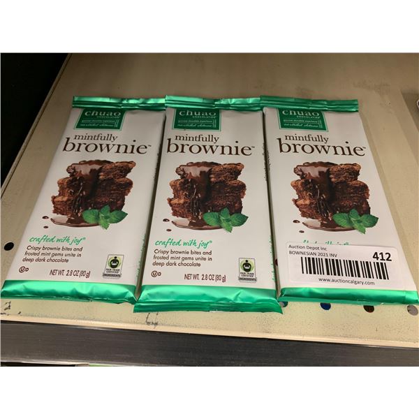 Chuao Chocolatier Mintfully Brownie Crispy Brownie Bar (3 x 80g)