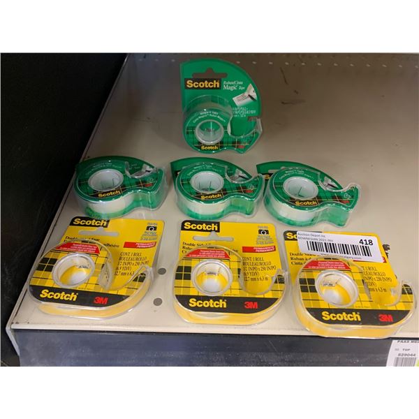 Scotch Assorted Tape Lot of 7