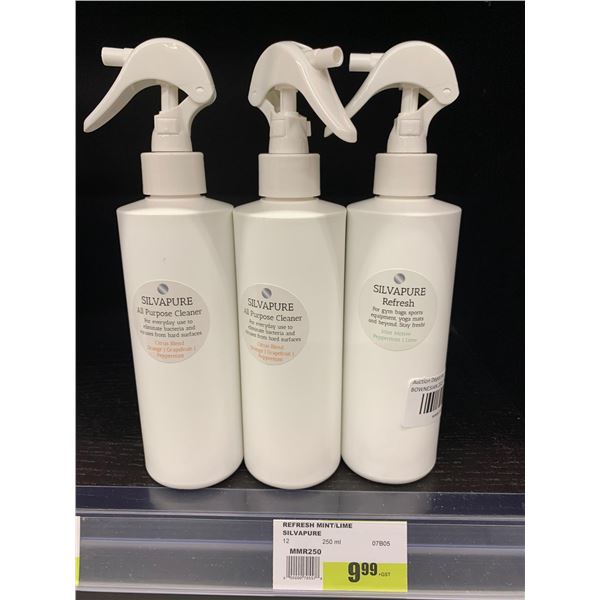 Silvapure All Purpose Cleaner and Refresh Spray Lot of 3