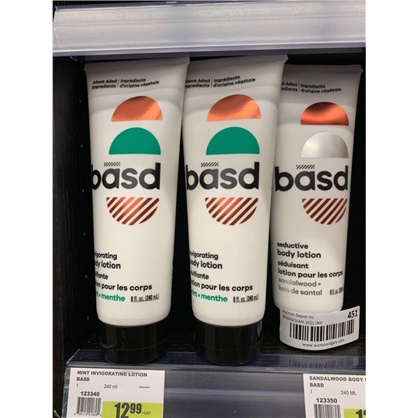 Basd Body Lotion (3 x 240mL)