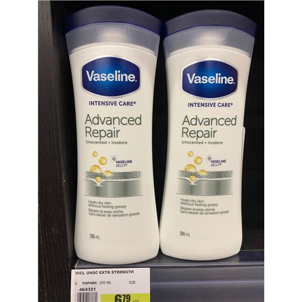 Vaseline Advanced Repair Unscented Lotion (2 x 295mL)