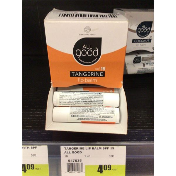 All Good Tangerine Lip Balm