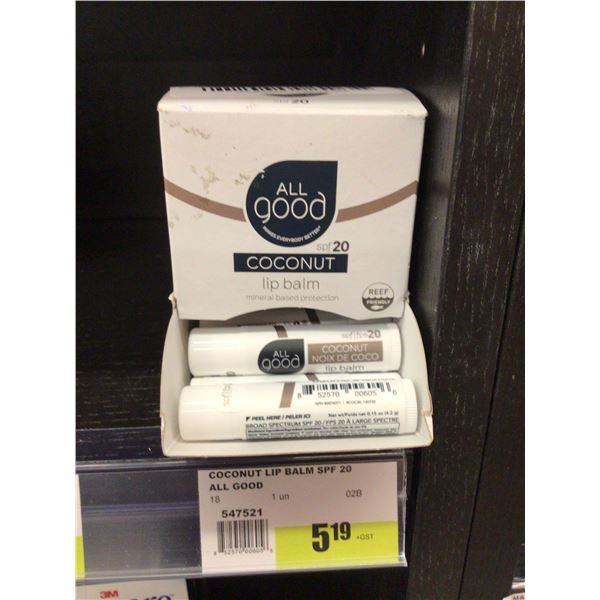 All Good Coconut Lip Balm