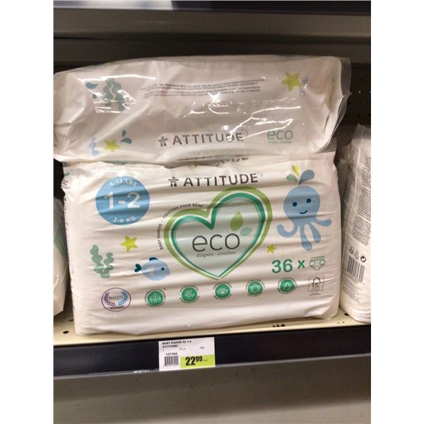 Attitude 36 Eco Size 1-2 Diapers