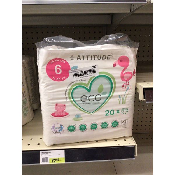 Attitude 20 Eco Size 6 Diapers