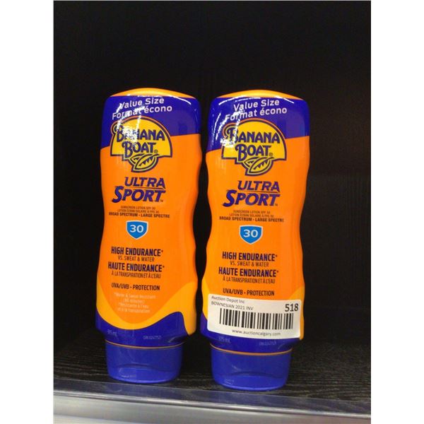 Banana Boat Ultra Sport 30 SPF Sunscreen Lotion (2 x 315mL)