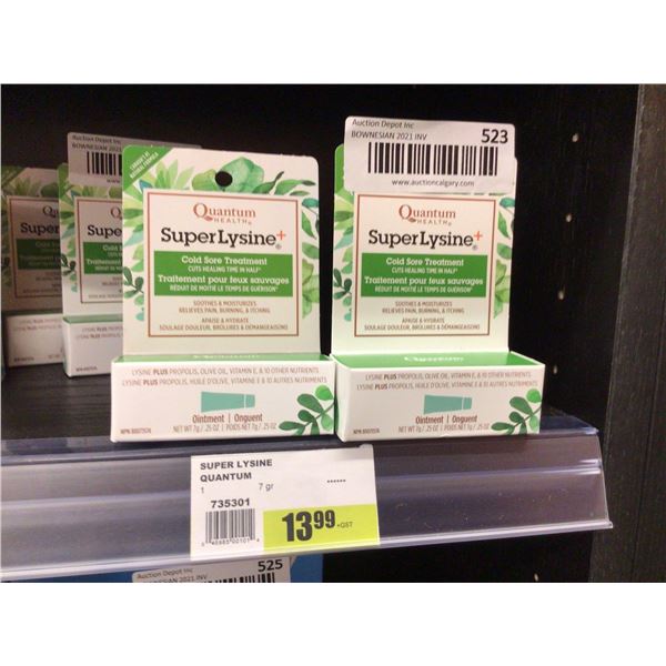 Quantum Health Super Lysine Plus Cold Sore Treatment (2 x 7g)