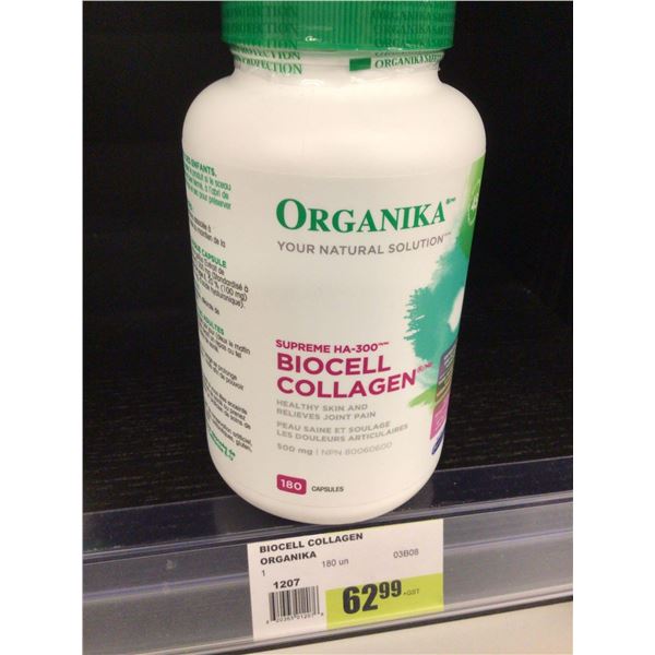 Organika Biocell Collagen 180 Capsules