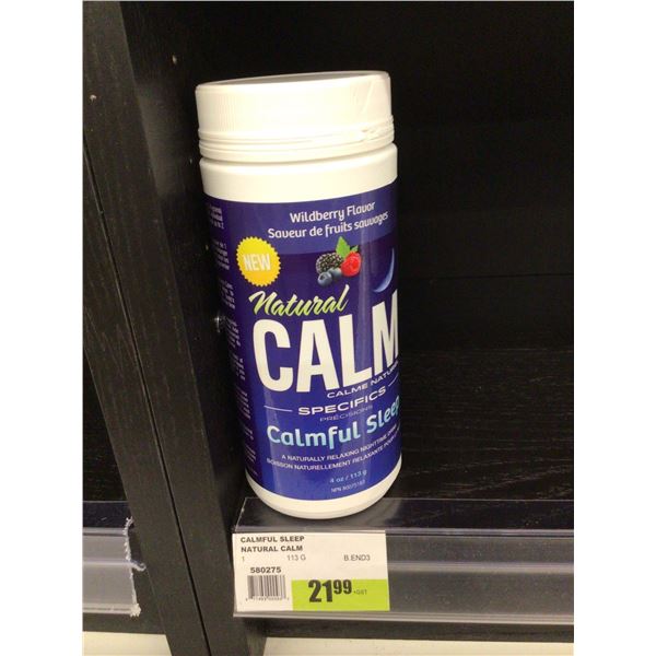 Natural Calm Wildberry Flavor Nighttime Drink (113g)