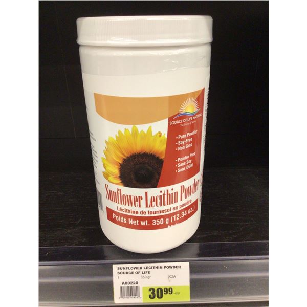 Source of Life Naturals Sunflower Lecithin Powder (350g)