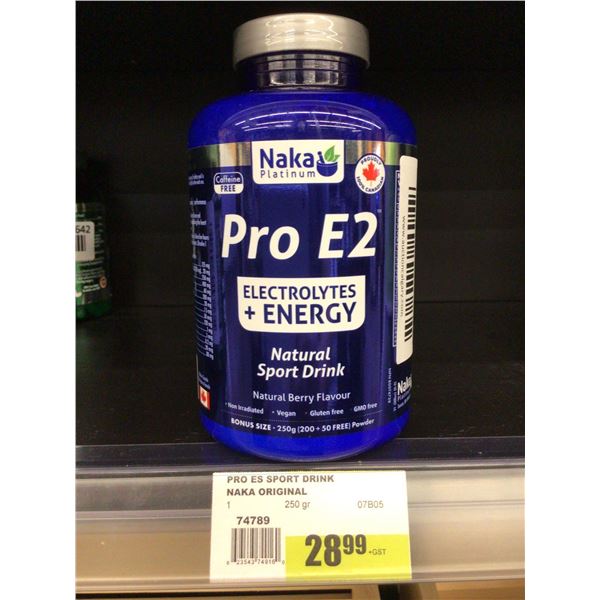 Naka Platinum Pro E2 Natural Sport Drink Natural Berry Flavor (250g)