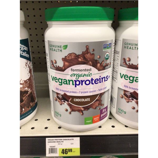 Genuine Health organix vegan proteins chocolate 600g