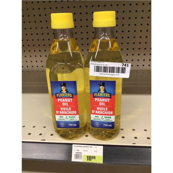 Lot of planters peanut oil 2 x 750ml