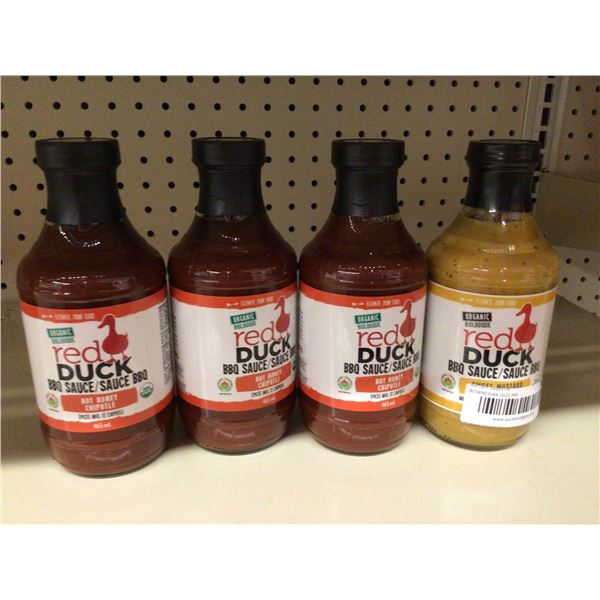 Lot of red duck BBQ sauce 4 x 465ml