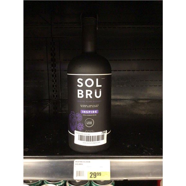 Sol Bru Inspire Alcohol Free Elixer 750ml