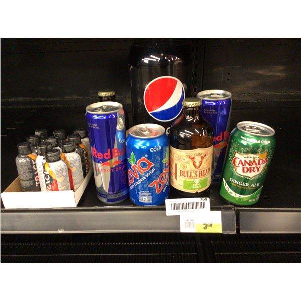Lot of asst energy drinks