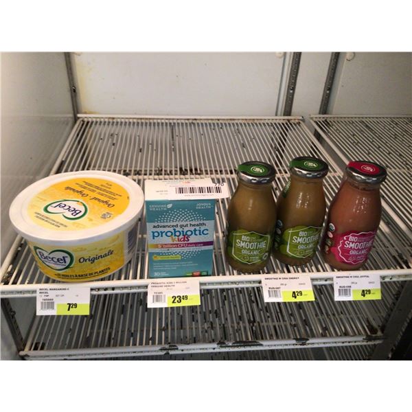 Lot of asst becel & smoothies
