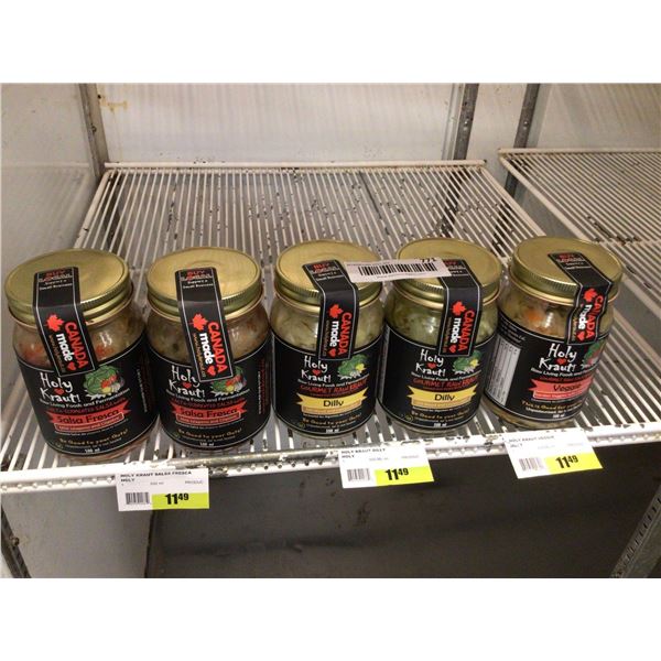 Holly Kraut gourmet asst flavours lot of 5 x 500ml