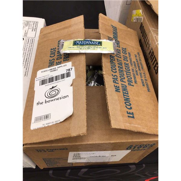 Case lot of mayonnaise packs