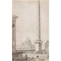 Jean-Augustin Renard, Sketch, View of St. Peters