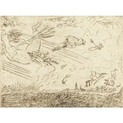 James Ensor, Etching, Les Vents