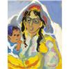 Image 1 : MANE-KATZ, gouache on paper, 24x19in., Mother &
