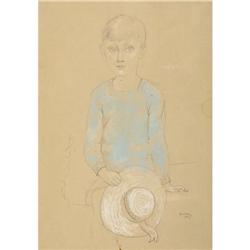 PERE PRUNA OCERANS Portrait of Child with White