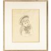 Image 4 : YASUO KUNIYOSHI Girl with Hat, circa 1930 Pencil