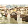 Image 1 : DONALD TEAGUE View of Ponte Vecchio Watercolor
