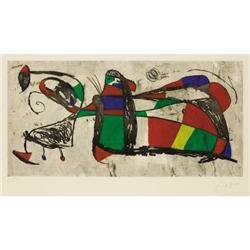 Joan Miro, Color Etching, Three Joans