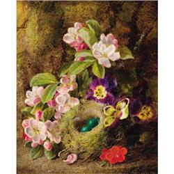 George Clare, Oil on canvas, Floral Still Life