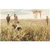 Image 1 : JOHN G. SOWERBY The Hunt Oil on canvas 31 x 48