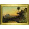 Image 4 : Carl Wuttke, Oil on cavas, The Pyramids at Dusk