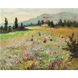 MARCEL DYF "Fields at Biot" o/c