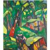Image 1 : BRUNO KRAUSKOPF Jungle Interior Oil on canvas 37