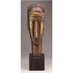 AMEDEO MODIGLIANI Tete de Femme Bronze with