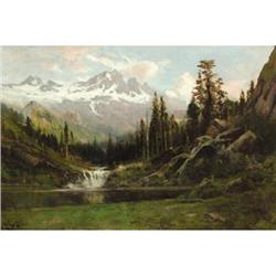 WILLIAM KEITH View of Mount Shasta, 1891 Oil on