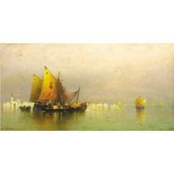 Andrew Fisher Bunner Venetian Lagoon Oil on