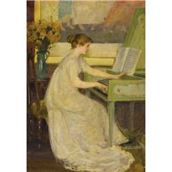 Mary Louise Fairchild, Girl Playing Harpsichord