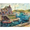 Image 1 : George Brandriff, Oil on masonite, The Dock
