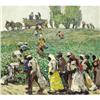 Image 1 : MILLARD SHEETS Cotton Pickers Oil on canvas 36 x