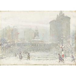 JOHANN BERTHELSEN City Hall, New York Oil on