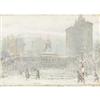 Image 1 : JOHANN BERTHELSEN City Hall, New York Oil on