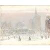 Image 1 : JOHANN BERTHELSEN City Hall Oil on canvas 16 x