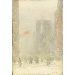 Johann Berthelsen, 5th Ave. at 57th, Oil