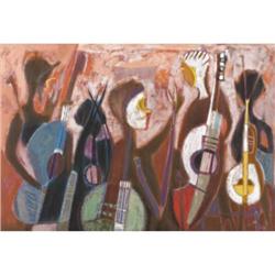 WILLIAM LEWIS LESTER Musicians, 1959 Oil on