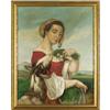 Image 3 : Juan Cordero, Oil on canvas, Portrait of a Woman