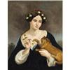 Image 1 : Juan Cordero, Oil on canvas, Portrait of a Woman